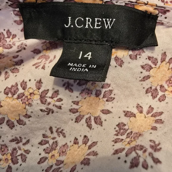 J.CREW V-neck cotton poplin mini dress in peony paisley, 14 - Picture 15 of 16